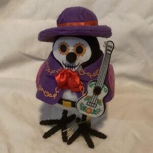Halloween, Day of the Dead Bird with Guitar